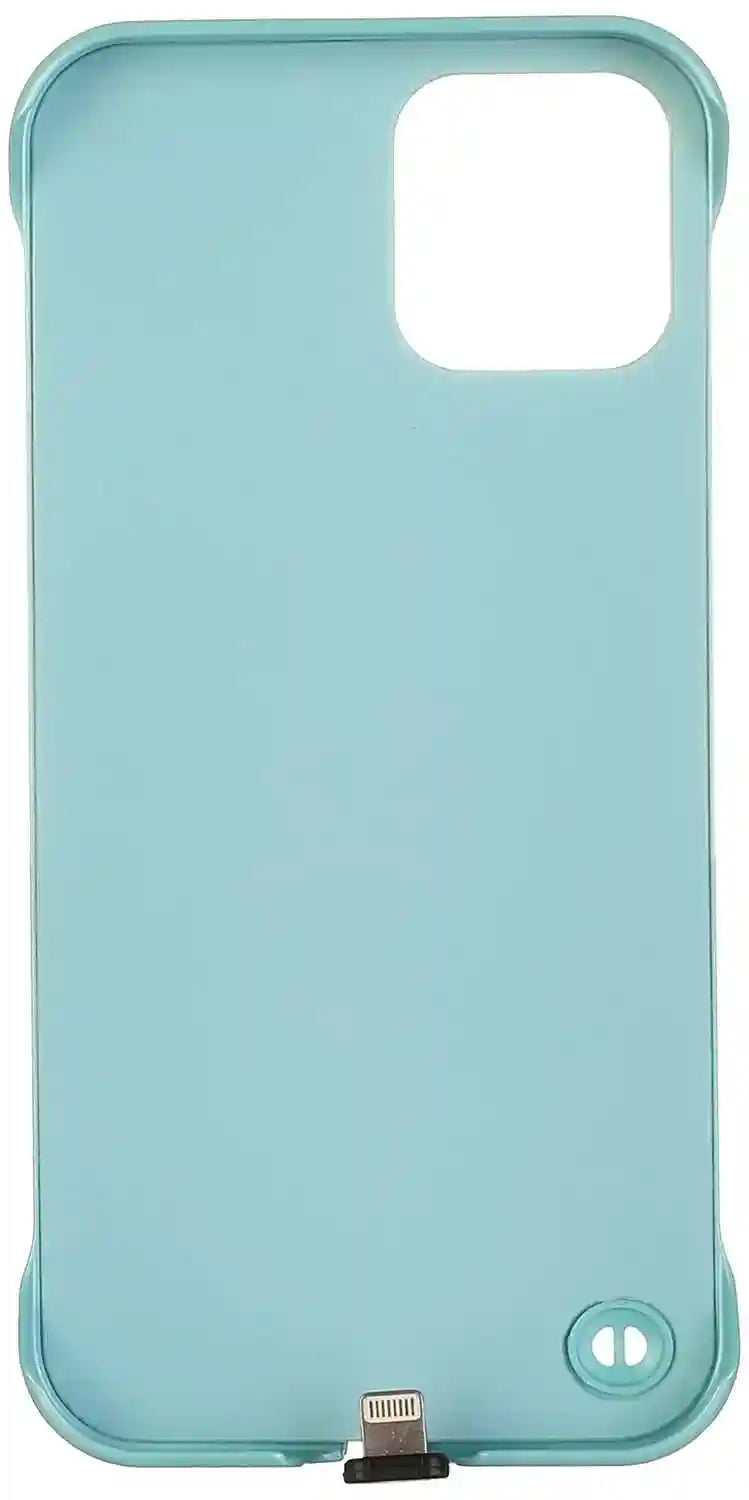 جراب خلفي صلب إنفايرومنت مع مصباح كاميرا أمامية لهاتف آيفون 12 وآيفون 12 برو - أزرق