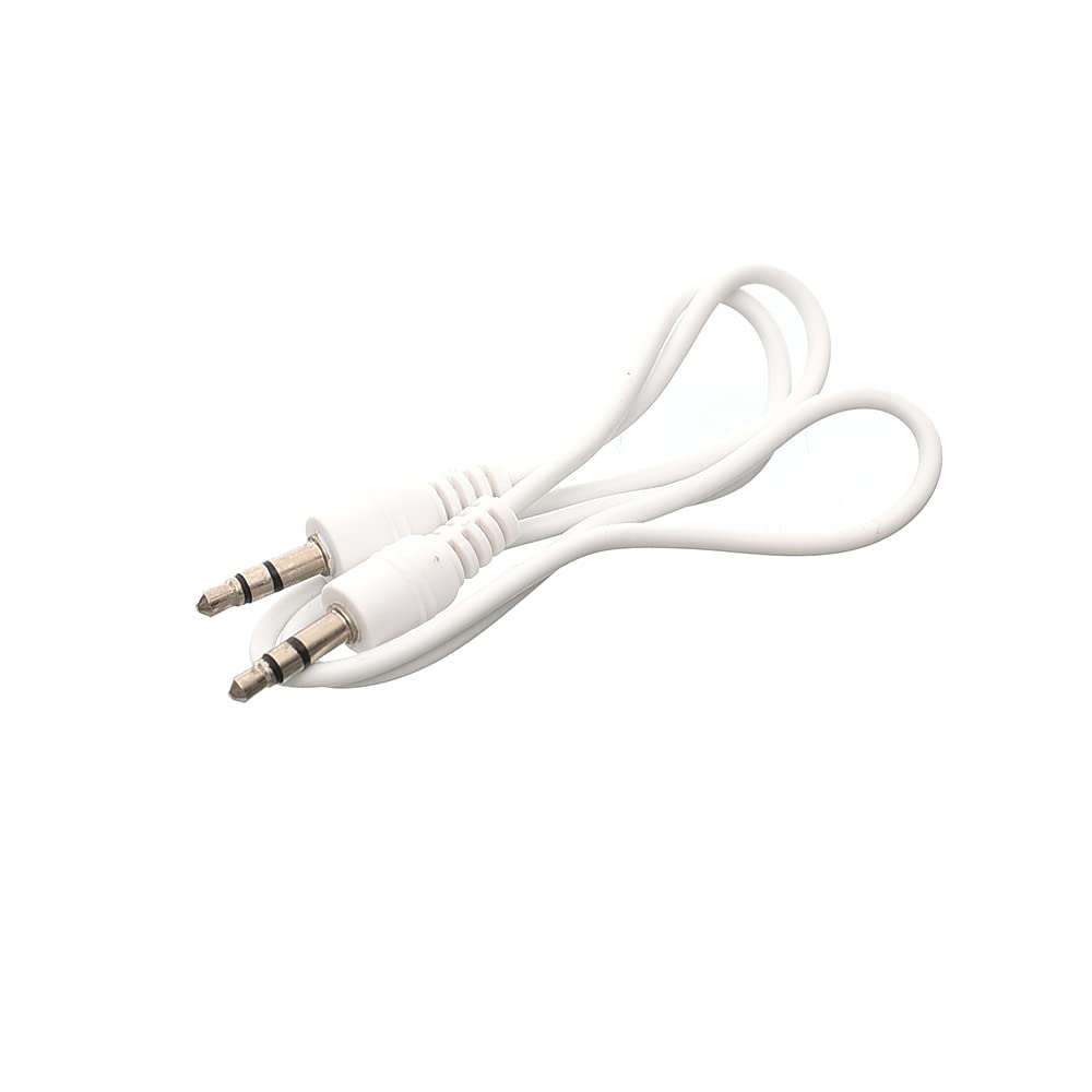 كابل محول فيديو منفذ HDMI 1080 بكسل ذكر الى VGA انثى مزود بصوت ومناسب للكمبيوتر وجهاز الدي في دي والتلفزيون عالي الدقة HD 20 سم [ابيض]