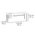 WENKO Blanco Kitchen Shelf with Roll and Utensil Holder, 55x21x18cm