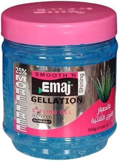 Emaj Styling Hair Gel 510g Blue Strong Hold EXPIRED AT 10-2028