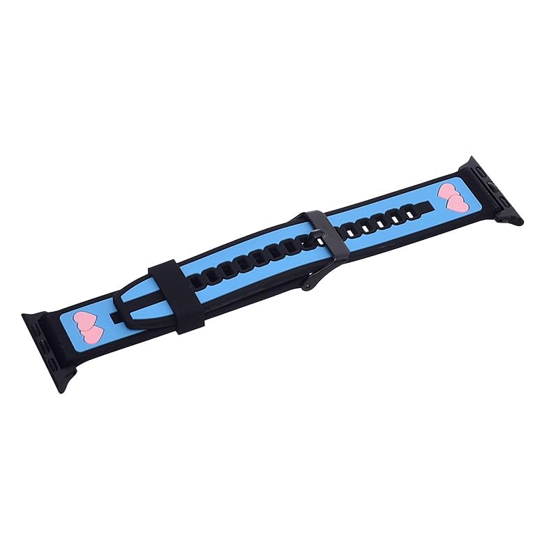 Generic Silicone Adjustable And Expandable Watch Strap With Youthful Design For Unisex Compatible With Smart Watches
