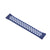 Generic Silicone Adjustable Watch Strap With Holes Design For Unisex Compatible With Smart Watches 20 MM - Navy White