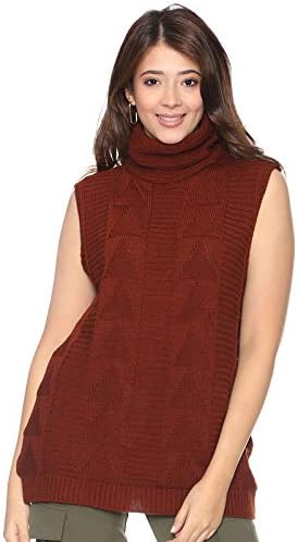 Carina High-Neck Sleeveless Pullover with Ribbed Trim for Women