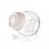 Bager Tulip Double Bottom Jar with Spoon, 500ml, Pink, Storage Jar for Kitchen Use