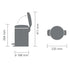 Brabantia Pedal Bin Newicon with plastic inner Bucket, Brilliant Steel - 3 L