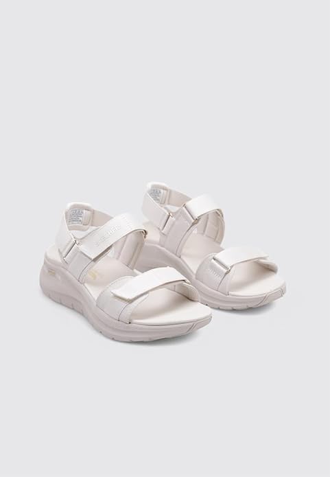 Skechers Women Sandals Off White Casual Comfort Footwear – Safqqa Egypt
