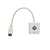 كابل محول فيديو منفذ HDMI 1080 بكسل ذكر الى VGA انثى مزود بصوت ومناسب للكمبيوتر وجهاز الدي في دي والتلفزيون عالي الدقة HD 20 سم [ابيض]