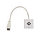 كابل محول فيديو منفذ HDMI 1080 بكسل ذكر الى VGA انثى مزود بصوت ومناسب للكمبيوتر وجهاز الدي في دي والتلفزيون عالي الدقة HD 20 سم [ابيض]