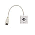 كابل محول فيديو منفذ HDMI 1080 بكسل ذكر الى VGA انثى مزود بصوت ومناسب للكمبيوتر وجهاز الدي في دي والتلفزيون عالي الدقة HD 20 سم [ابيض]