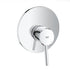 GROHE Conchito 19345001 Bathtub Mixer, Wall-Mounted Bath Faucet, Silver Finish