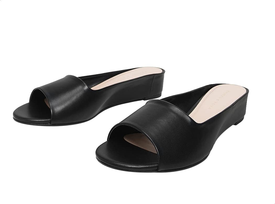 CHARLES & KEITH Faux Leather Solid Slides for Women