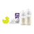 Kumcom & Avent Breastfeeding Kit 260ml + 330ml + Flow 5 Teat (6 months and up) + Soft Yellow Bath Sponge - Gift