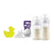 Kumcom & Avent Breastfeeding Kit 260ml + 330ml + Flow 5 Teat (6 months and up) + Soft Yellow Bath Sponge - Gift