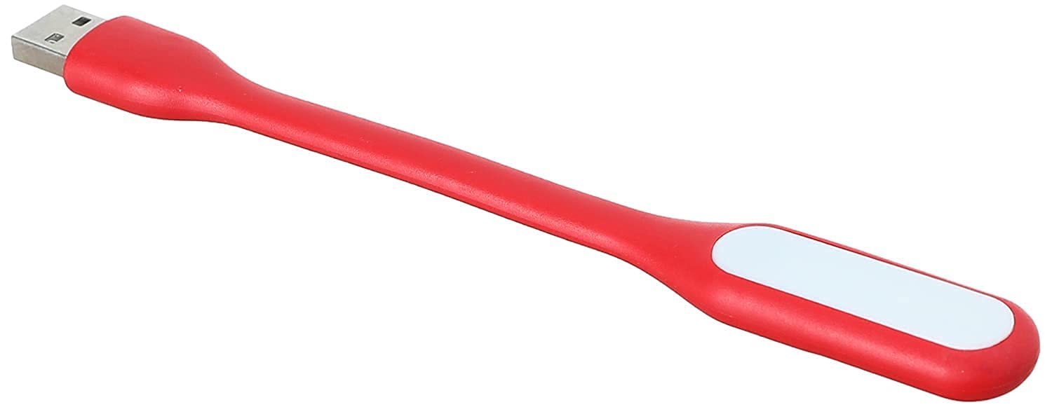 كينديكس KX2321 ضوء LED USB مرن للابتوب، 5 فولت - أحمر