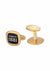 Cerruti 1881 Black And Gold Plated Stainless Steel Cufflinks For Men