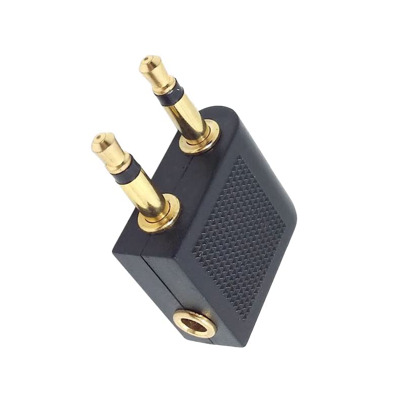 Keendex 1766 2 in 1 aux adapter - black