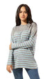 CARINA Women's Striped Regular Fit Pullover Sweater - Safqqa Egypt