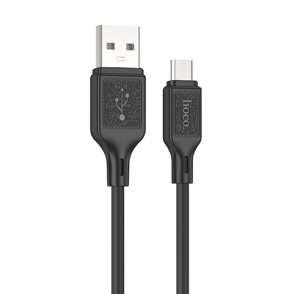 Hoco X90 - Cool Silicone Charging And Data Transmittion Cable , USB-A To Micro-USB Plug, Compatible With Samsung Huawei Xiaomi Oppo - Safqqa
