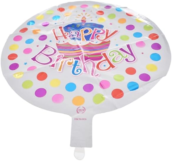 بالون فويل كبير على شكل كيكة عيد ميلاد متعددة الأشكال يمكن ملؤها بالهواء أو الهيليوم تتضمن شفاطة وشريط ساتان مصنوعة خصيصًا لتزيين حفلات أعياد الميلاد 5 قطع - الألوان