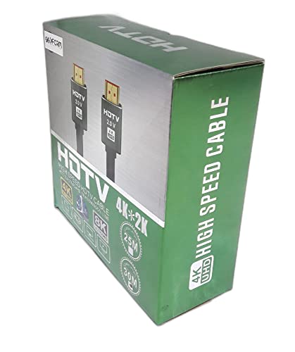 XFORM HDMI 2.0 Cable 4K – 30 Meter, OD 8.0mm, 19+1 CCS, Supports 3D & 1080P, Color Box Packing