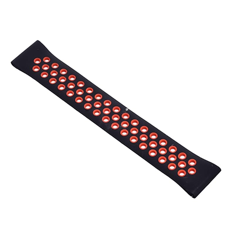 Generic Silicone Adjustable Watch Strap With Holes Design For Unisex Compatible With Smart Watches 20 MM - Safqqa Egypt