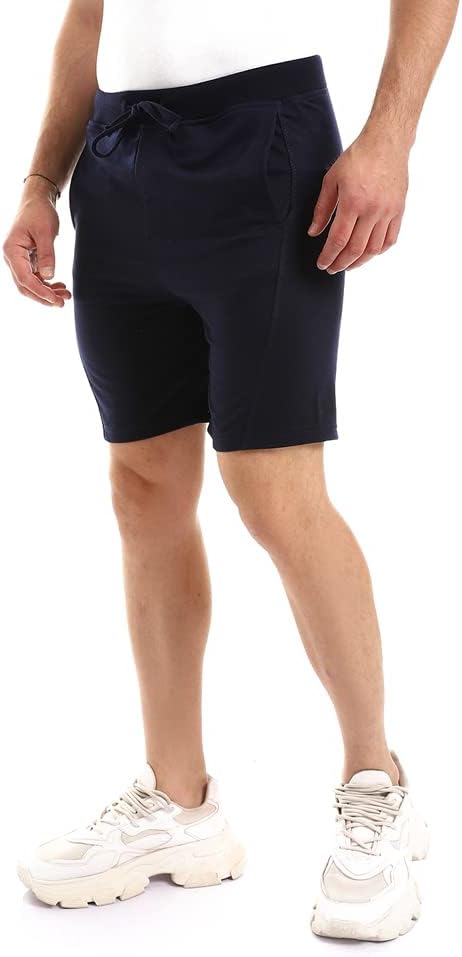 Off Cliff Men’s Side Stitching Pattern Plain Shorts