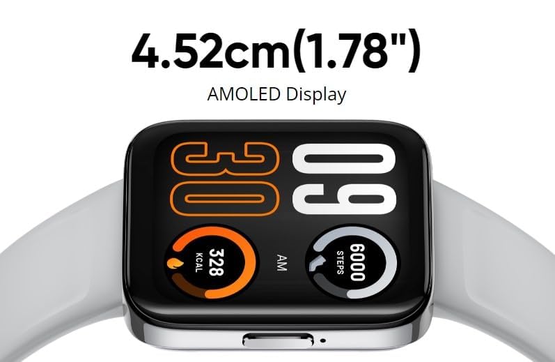 **Realme Watch 3 Pro - Smartwatch for Android and iOS Phones - IP68 Fitness Tracker with Heart Rate Monitor, Blood Oxygen, Pedometer, Sleep Monitor, 110 Sports Modes**