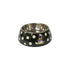 Nutra Pet Melamine Round Bowl Black & White Polka L:22 * 7.5 Cm For Dog Food