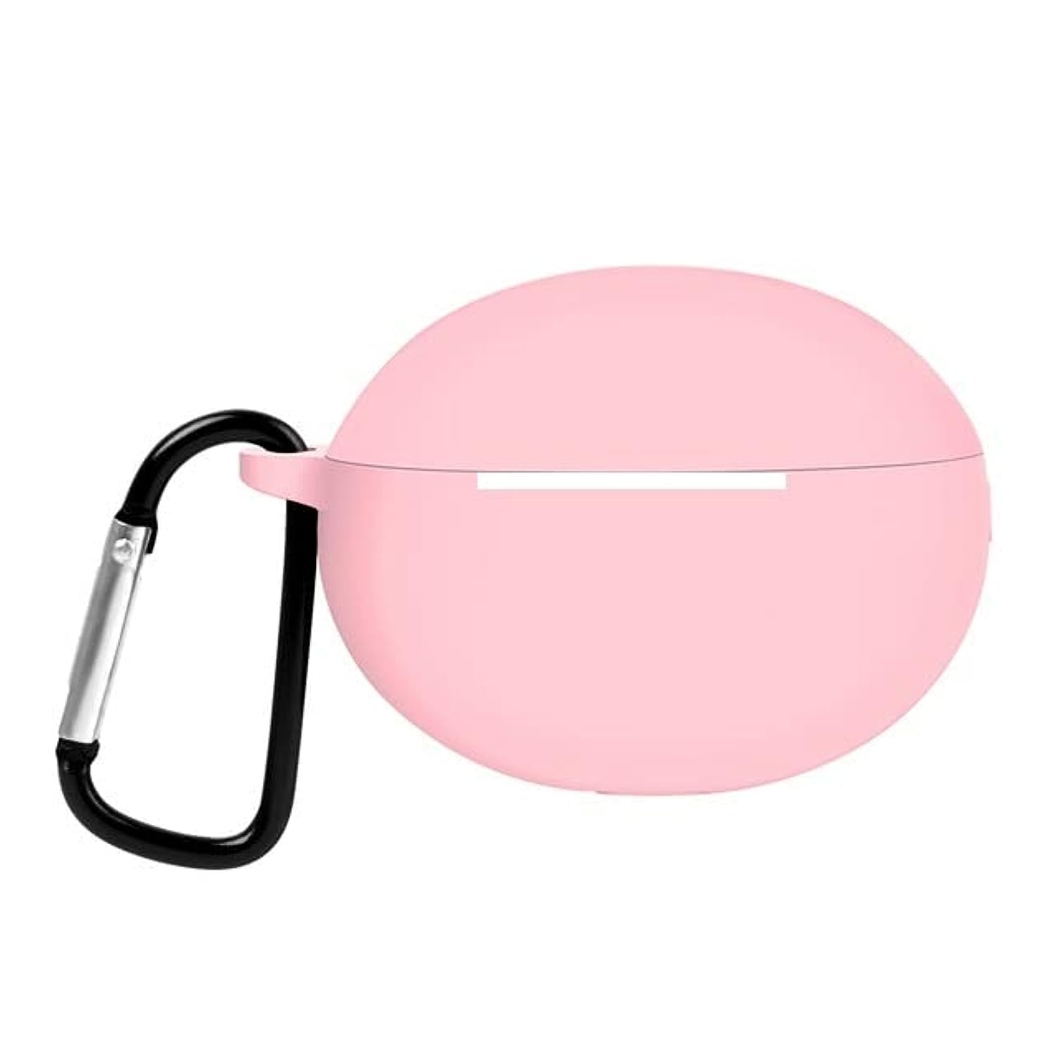 Generic Silicone Case Cover for Huawei FreeBuds 5i (2022) – Protective Case with Keychain (Pink)