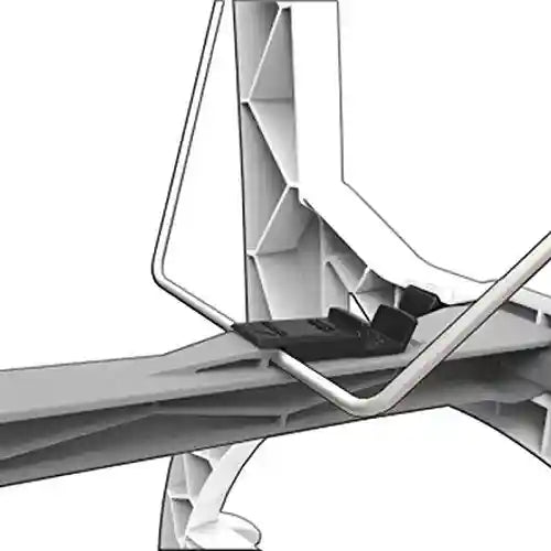 منشر الغسيل القابل للطي من باما باللون الأزرق الفاتح هو حل عملي وأنيق لتجفيف الملابس داخل المنزل أو خارجه. مصنوع في إيطاليا من بلاستيك عالي الجودة 