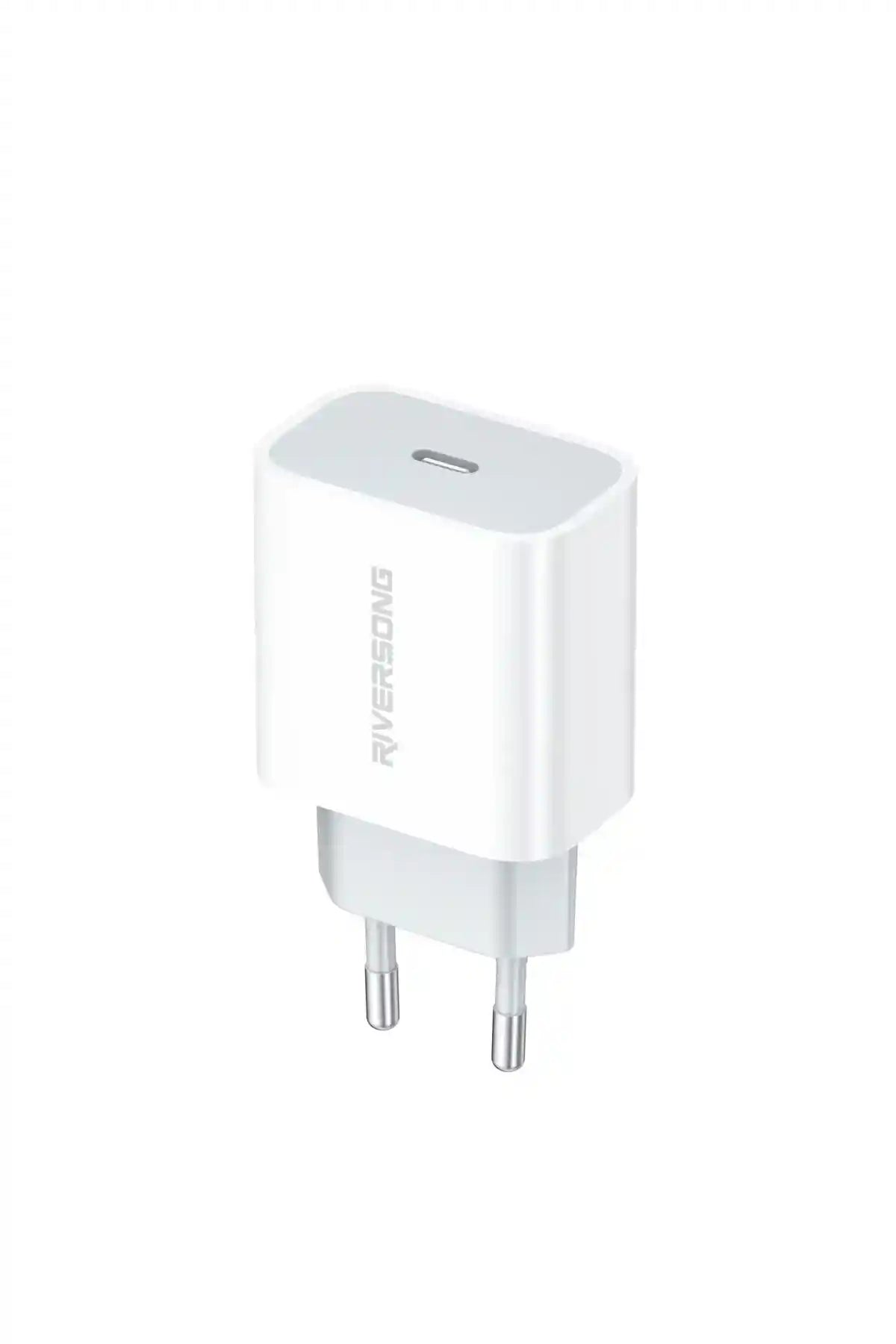 شاحن جداري RIVERSONG PowerKub 20W – سريع وفعال بحجم مدمج (أبيض)