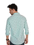 White Rabbit Printed Regular Fit Long Sleeves Shirt for Men - Size M