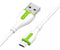 LDNIO LS572 Micro 2.1A Fast charging Data Cable 2M Length - White-Green