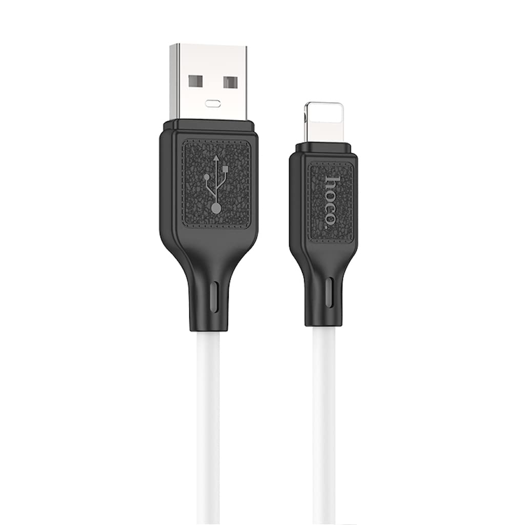 Hoco X90 Cool Silicone Charging & Data Cable – 2.4A – 1M – USB-A to Lightning
