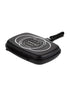 Aluminum Double Grill Pan Black 36cm