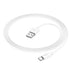 Hoco X87 - Magic Silicone Charging And Data Transmittion Cable (3A - 1M), USB-C Plug Compatible With Samsung Huawei Xiaomi Oppo - White