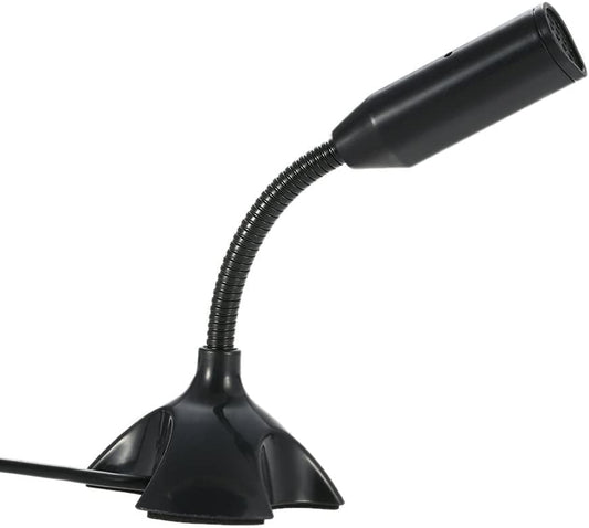 ميكروفون مكتبي قابل للتعديل Keendex kx 2764 360 USB يدعم الدردشة الصوتية والتسجيل - أسود