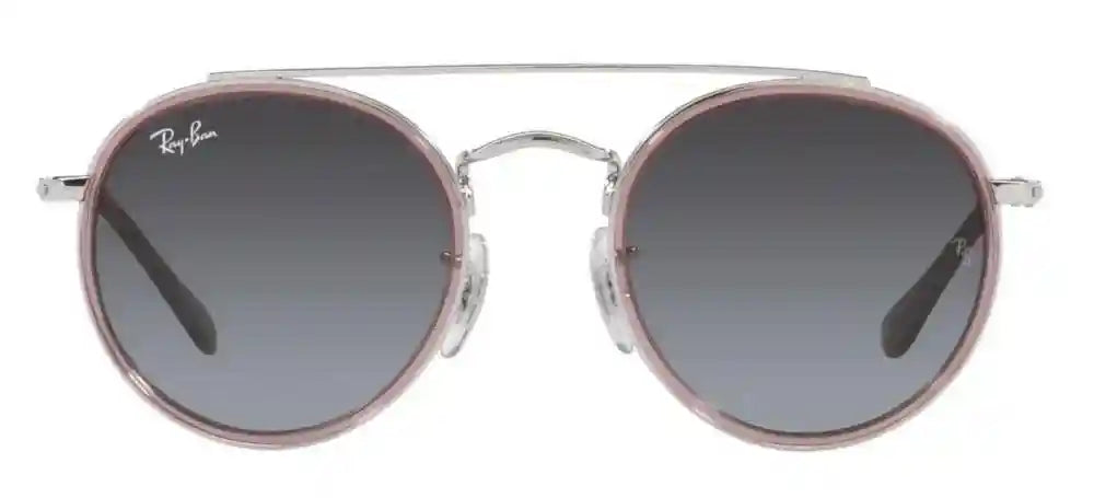 Ray-Ban Kids' RJ9647S Metal Round Sunglasses – Transparent
