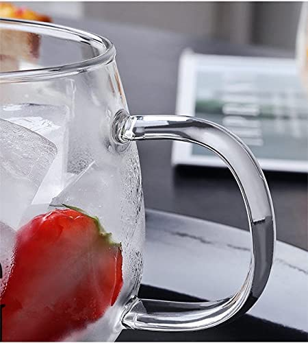 Transparent Glass Mug – “Good Morning” Design for Coffee & Tea