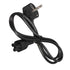 keendex KX 3086 Laptop Adapter Power Cable 3 Plug, 1M - black
