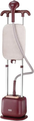 BLACK+DECKER Garment Steamer 2400W Twin Pole GSTD2450-B5 Dark Red