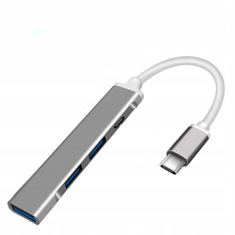 كيندكس KX 3127 موزع نوع-C إلى 4 منافذ USB 3.0 - فضي