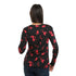 ESLA Long-sleeved Printed Top For Women,Classic round-neck design.