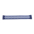 Generic Silicone Adjustable Watch Strap With Holes Design For Unisex Compatible With Smart Watches 20 MM - Navy White