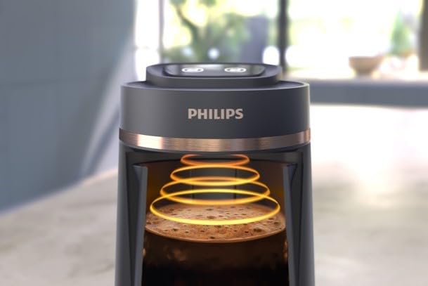 Philips Turkish Coffee Maker Series 5000-735W, 4 cups capacity, Slow brew function, Ready indicator, Automatic shut-off, Black and bronze
