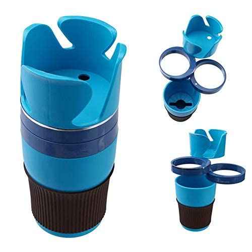 Car Cup Holder Adapter, 5 in 1 Multi-Functional 360 Rotation Car Drink Holder- Have Scratches - Safqqa Egypt
