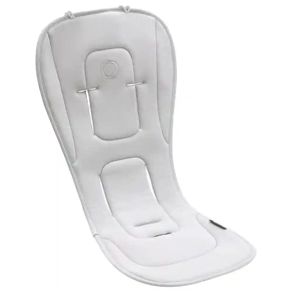 Bugaboo Double Stroller Seat Liner - Soft, Antibacterial Fabrics, 3D Breathable Mesh - Reversible Design - Misty Grey