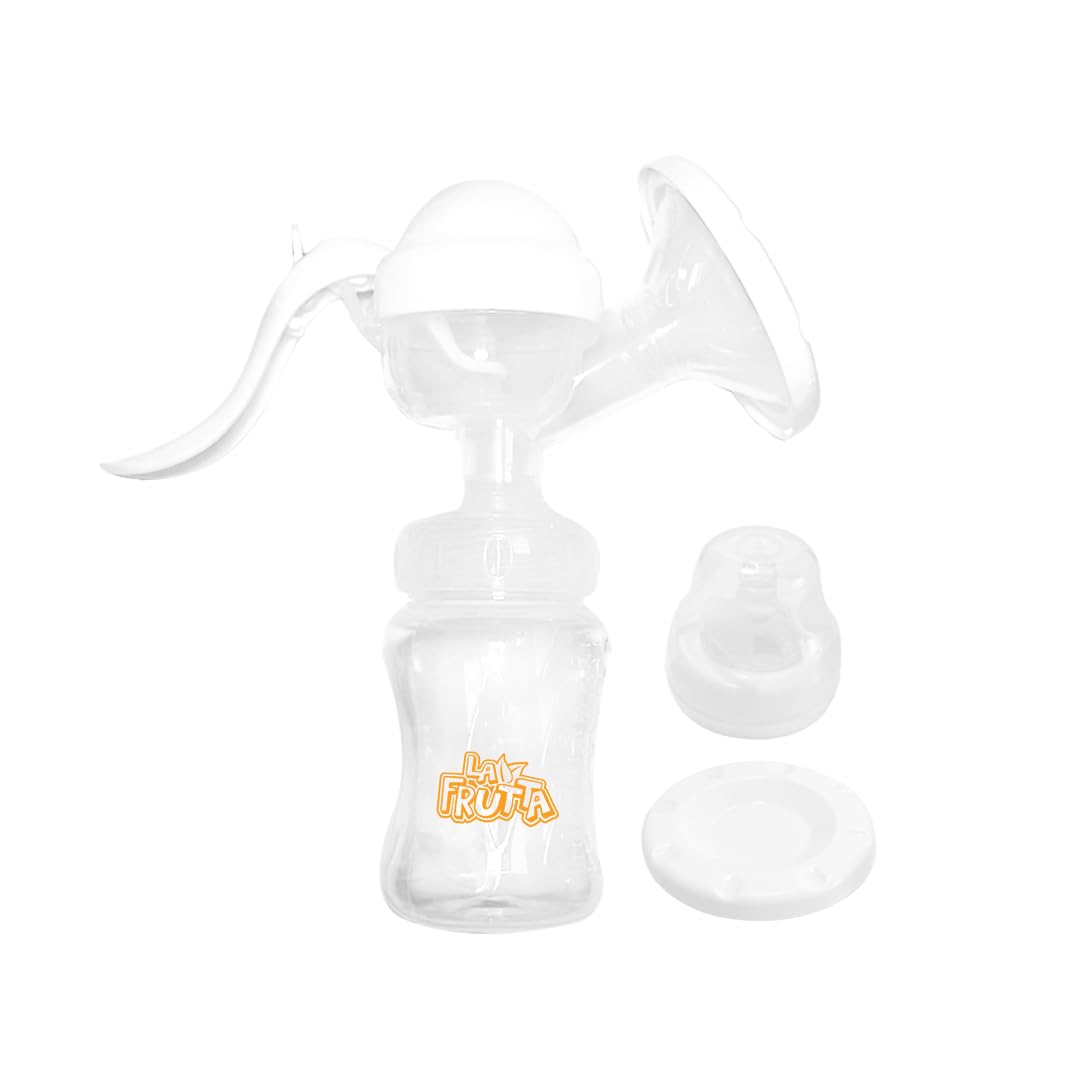 La Fruita (modern plain neck breast milk pump + 24 pieces of breast pads),Made from safe, BPA-free, and durable materials.