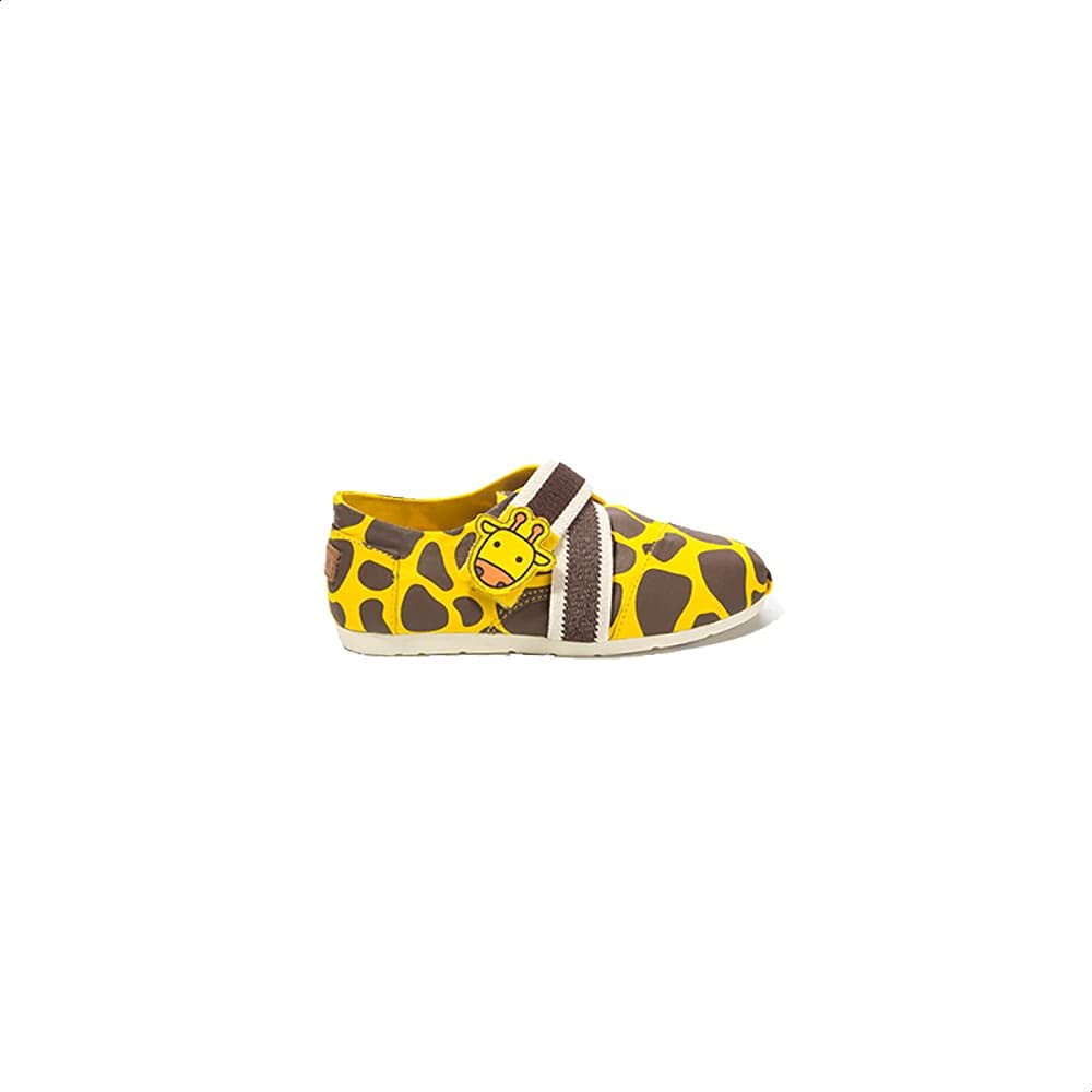 Joy & Mario Giraffe Printed Velcro Shoes for Kids - Safqqa Egypt