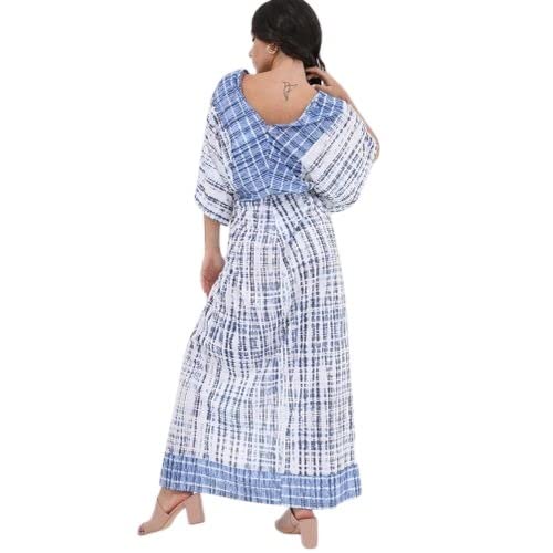 قفطان EEZEEY للنساء واسع مع حزام داخلي قابل للتعديل قطعة أنيقة ومريحة للارتداء. مصنوع من قماش ناعم وخفيف الوزن يوفر سهولة الحركة والراحة طوال اليوم